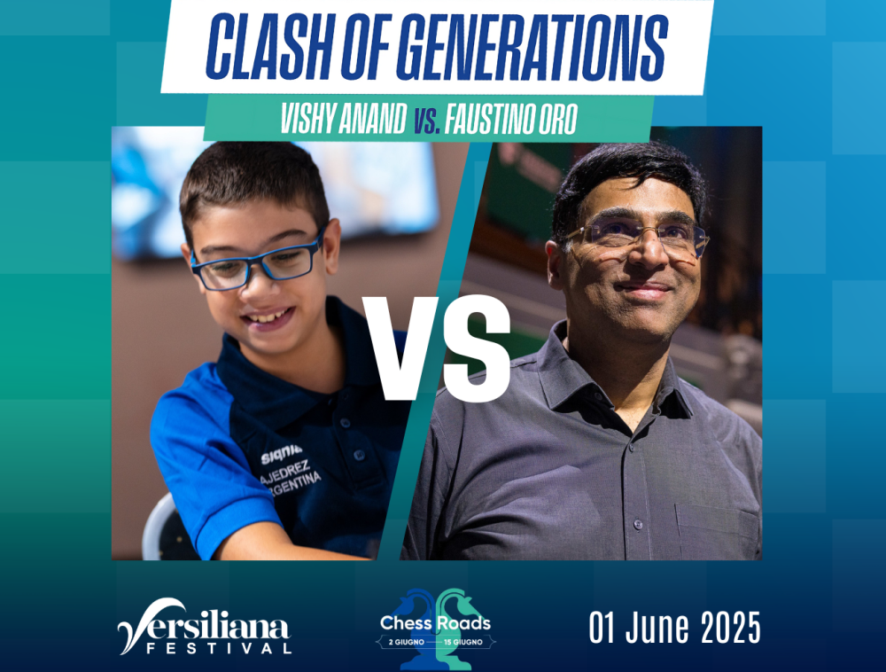 Clash of Generations: Vishy Anand trifft auf Schachwunder Faustino Oro