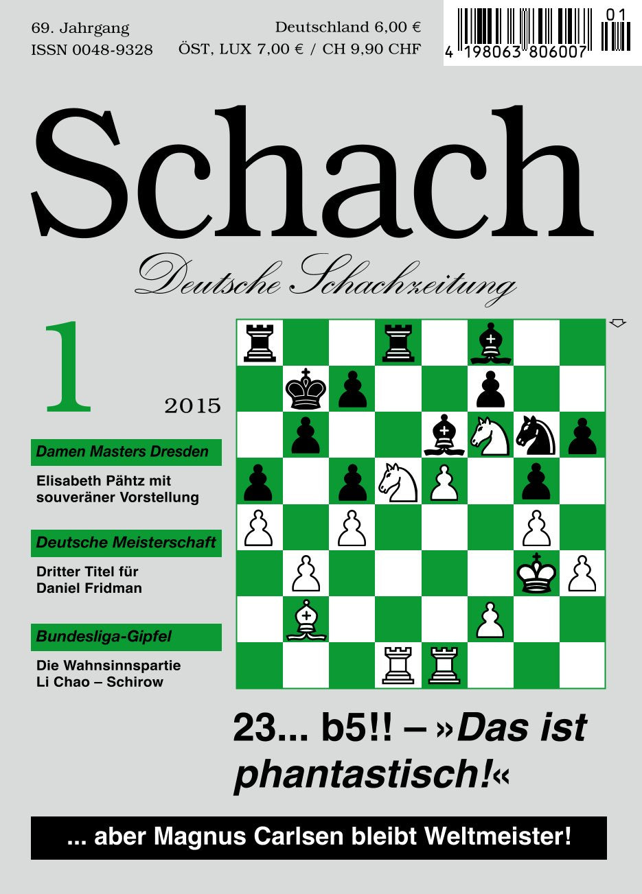 Zeitschrift SCHACH 1 / 2015 - Digitale Ausgabe
