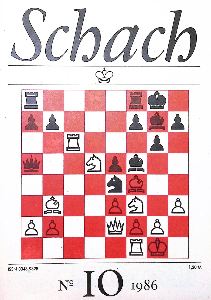 SCHACH 10/1986 – Digitale Ausgabe