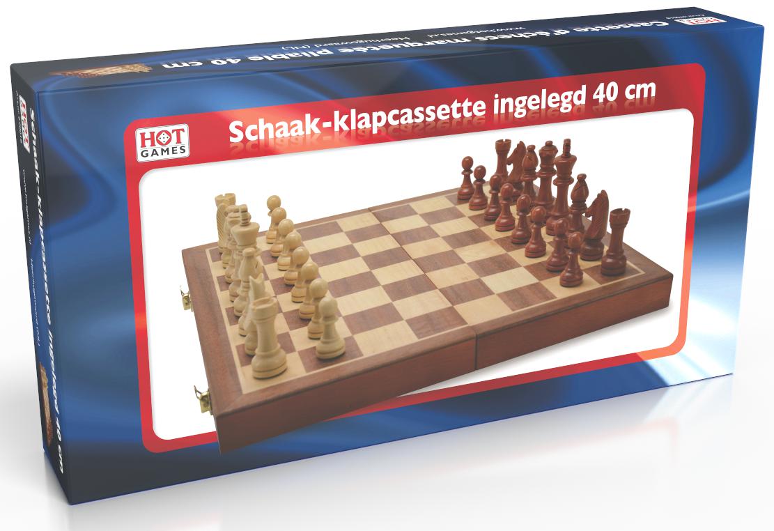Schachkassette Holz faltbar