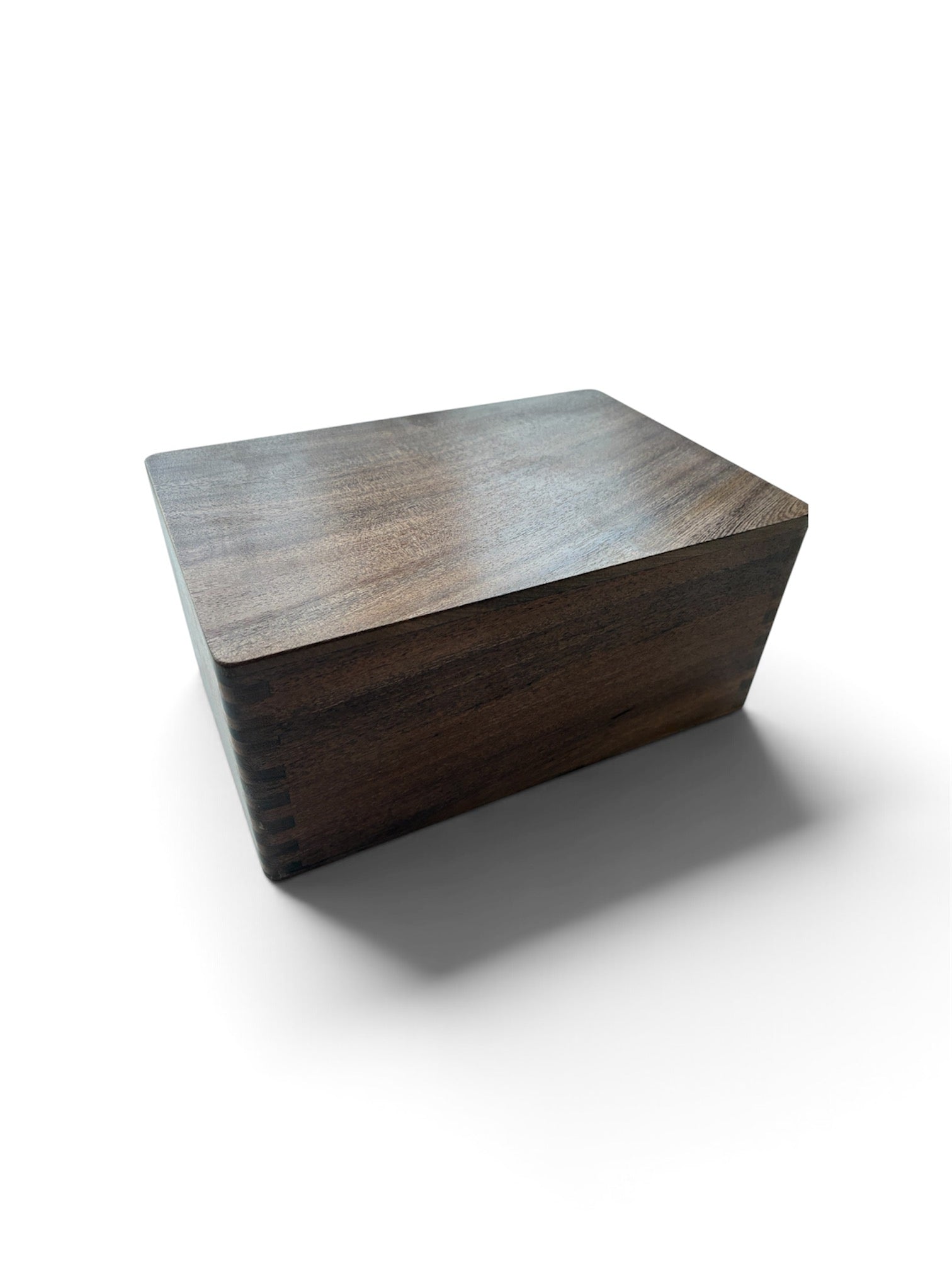 Schachkasten aus Akazienholz zur Aufbewahrung von Schachfiguren, 22,9 × 15,2 × 10,2 cm