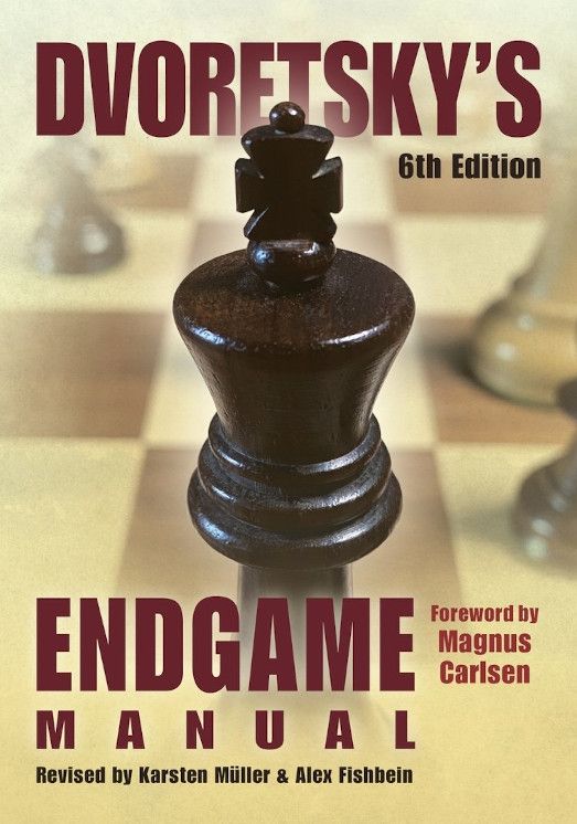 Cover of Dvoretsky’s Endgame Manual (6th Edition) – 504-page endgame chess book edited by Karsten Müller and Alex Fishbein