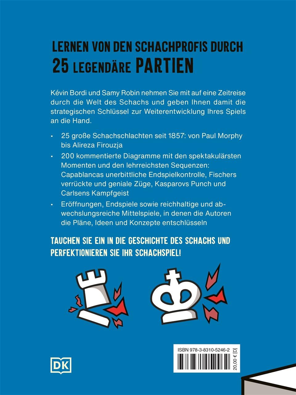 Bordi/Robin: Genial Schach spielen - mit 25 legendären Partien das eigene Spiel verbessern