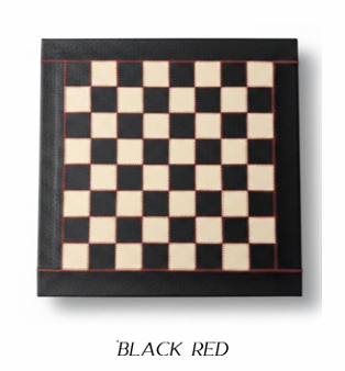 Luxus Schach Set mit Lederbrett & Staunton Figuren – Premium Schachbrett 35x35 cm