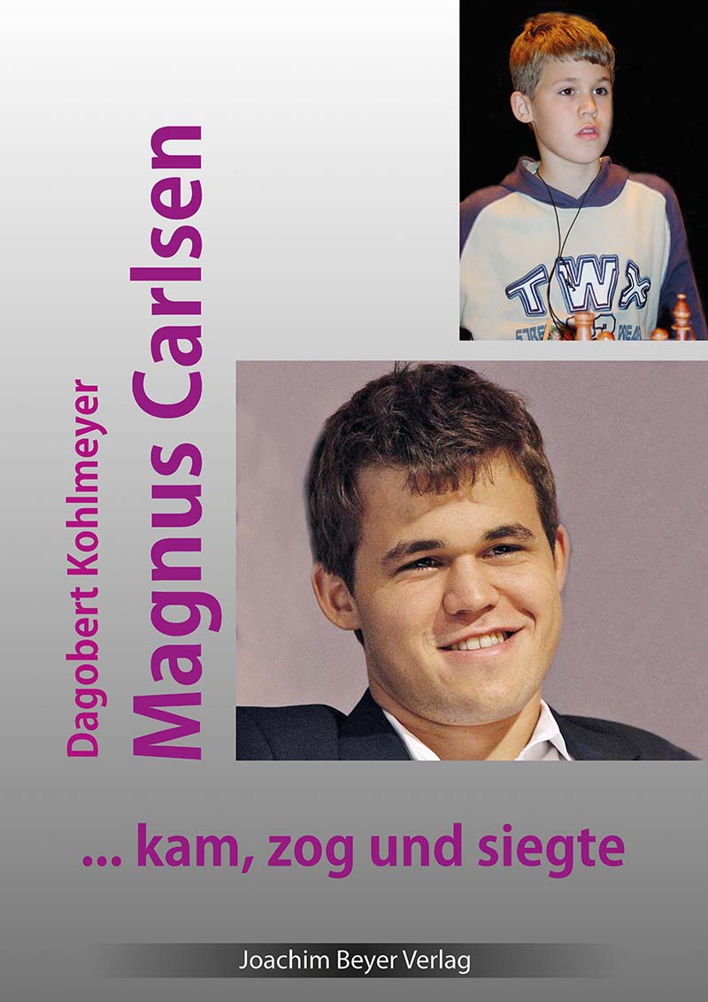 Dies ist ein Bild des Schachbuches Magnus Carlsen - kam, zog und siegte vom Kohlmeyer