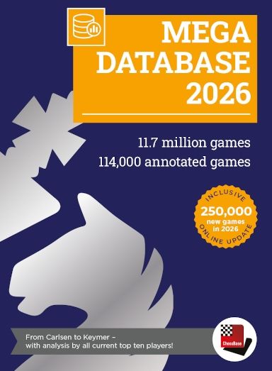 Cover der ChessBase Mega Database 2026