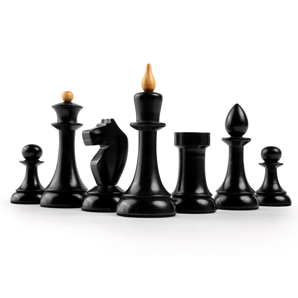 Queen’s Gambit originalgetreue Schachfiguren 97 mm aus Buchsbaum, gewichtet, mit zusätzlicher Dame