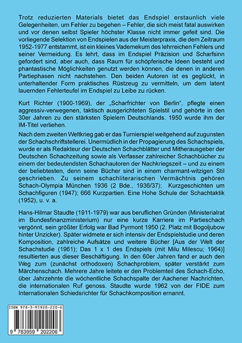 Staudte/Richter: Richtig und falsch - Praktische Endspielkunde