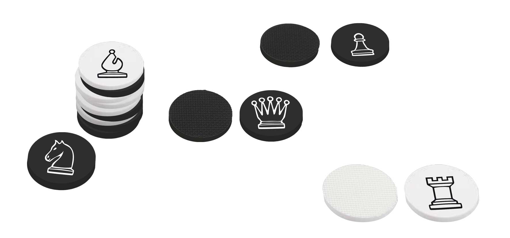 Schach und Dame Demonstrationsbrett Tischmodell - 125×125 cm
