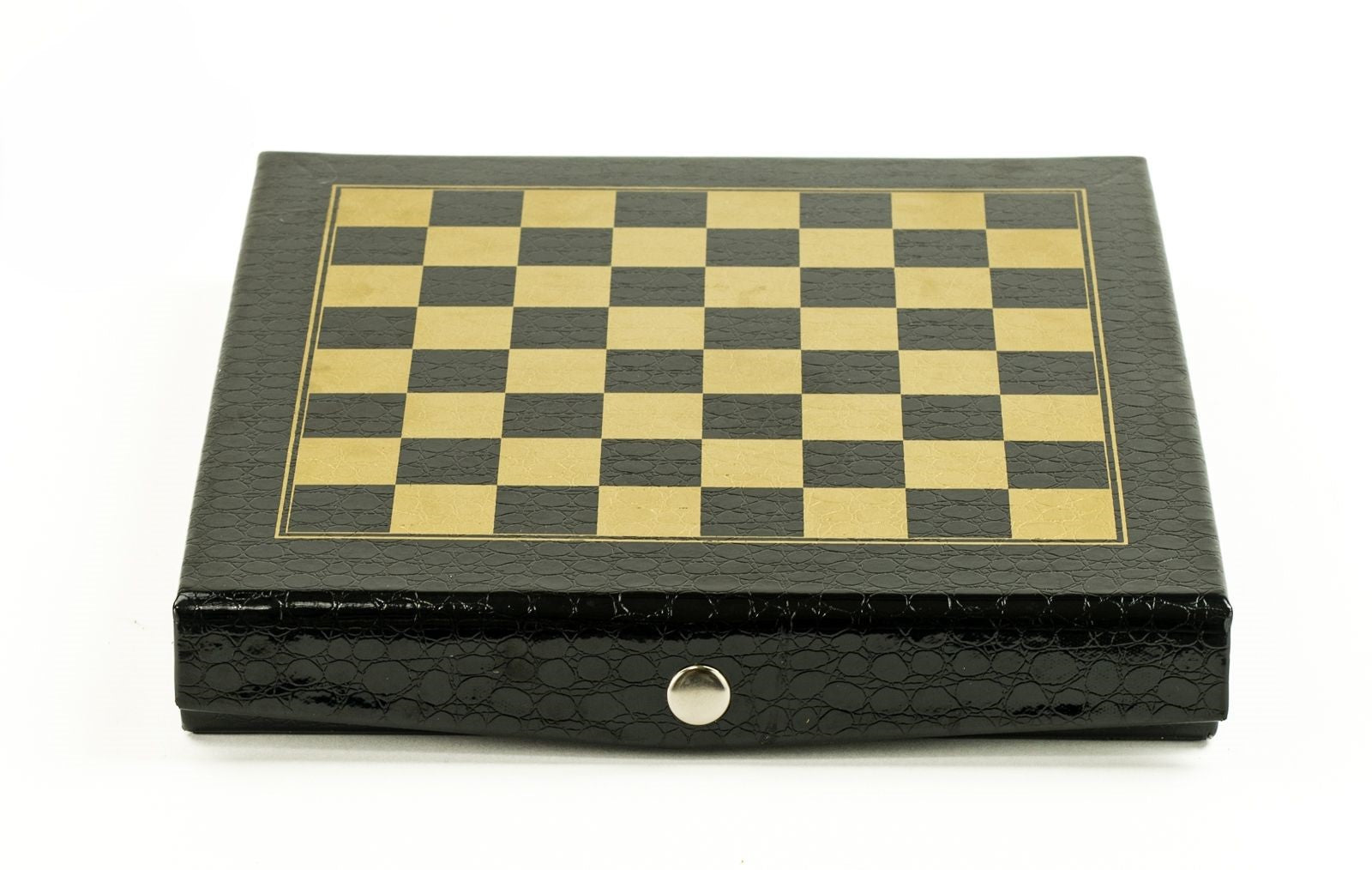 Schachkassette magnetisch aus Kunstleder, 25x25 cm