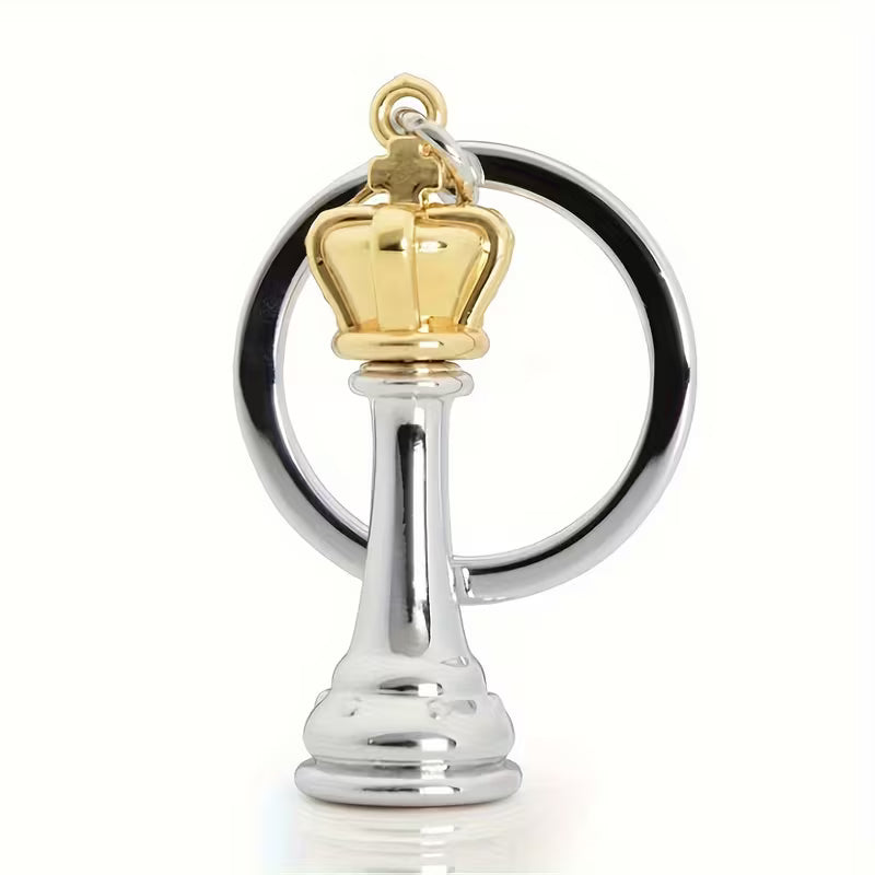 Eleganter Schlüsselanhänger mit Schachfigur