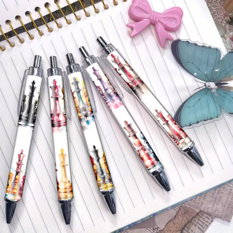 Gelstift mit Schachfiguren-Muster