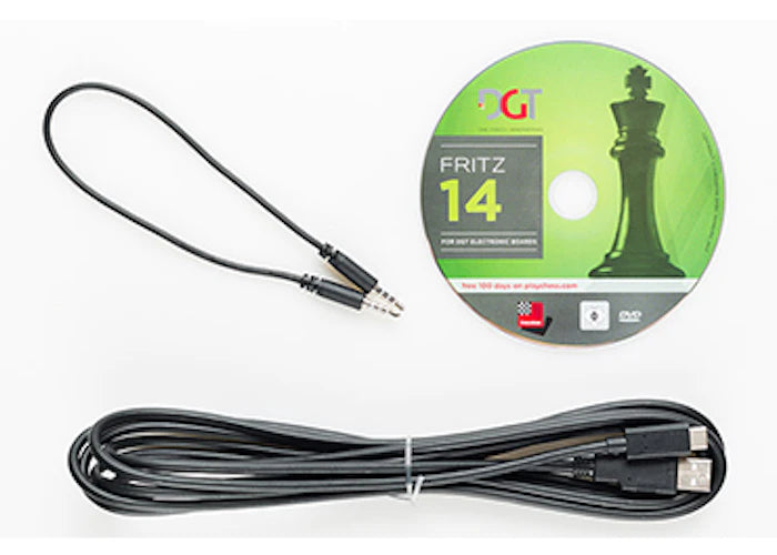 PC-Schachbrett DGT mit Bluetooth, mit Koordinaten, Wenge (ohne Figuren)