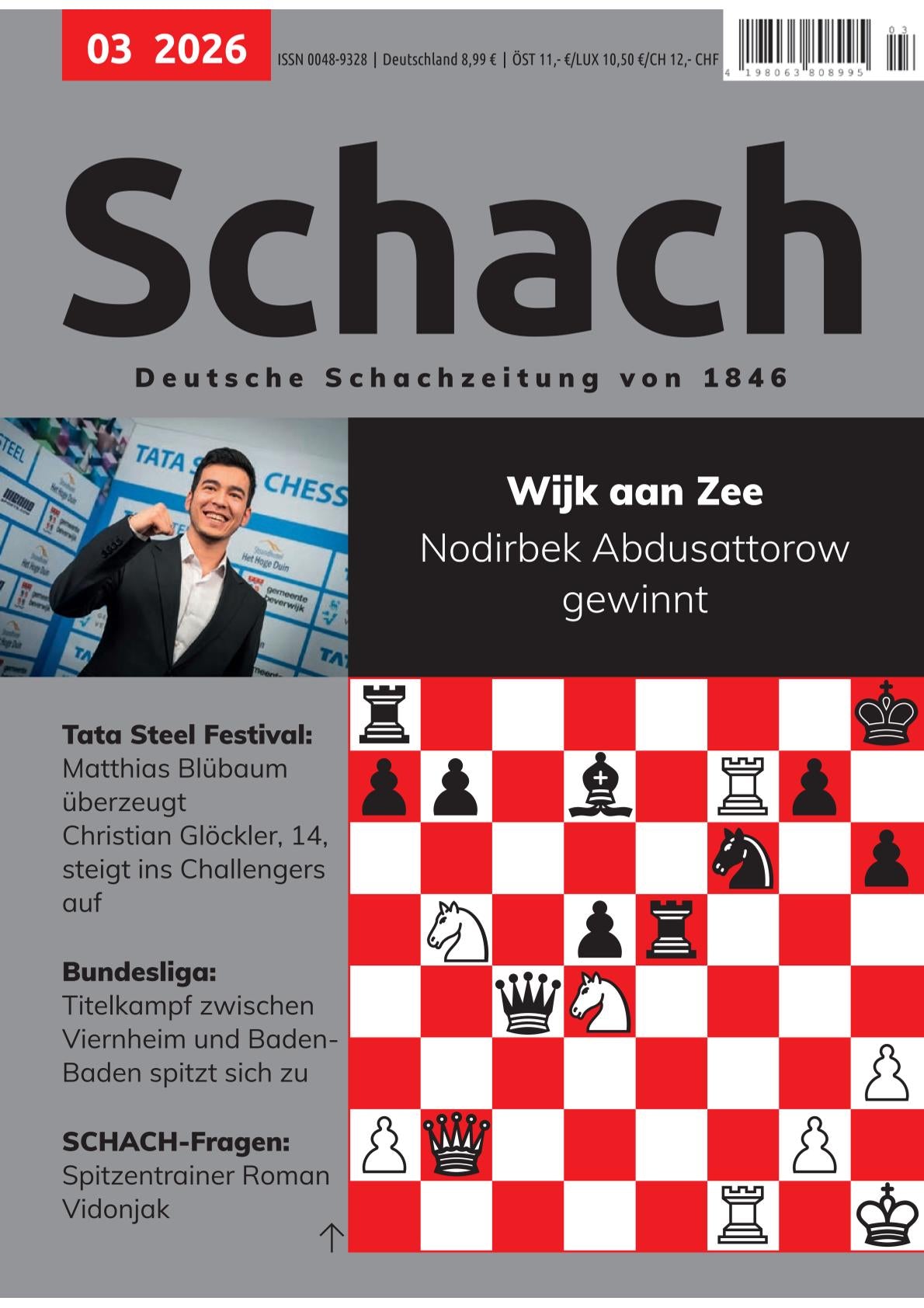 Cover der Zeitschrift Schach März 2026