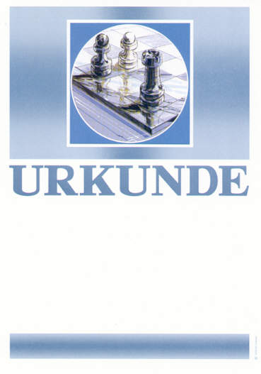 Schach Urkunde "Modern"