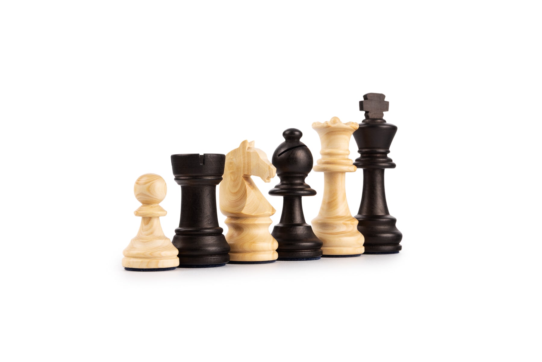Schachset mit hochwertigen Schachfiguren aus Holz