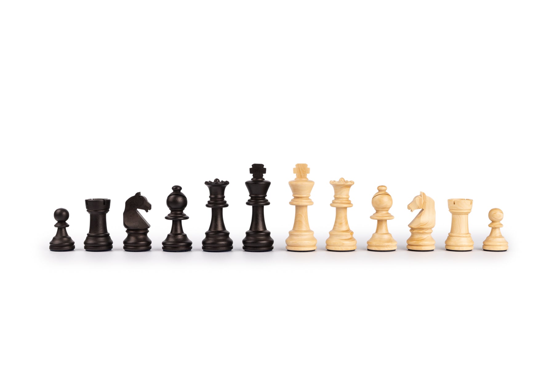 Schachset mit hochwertigen Schachfiguren aus Holz