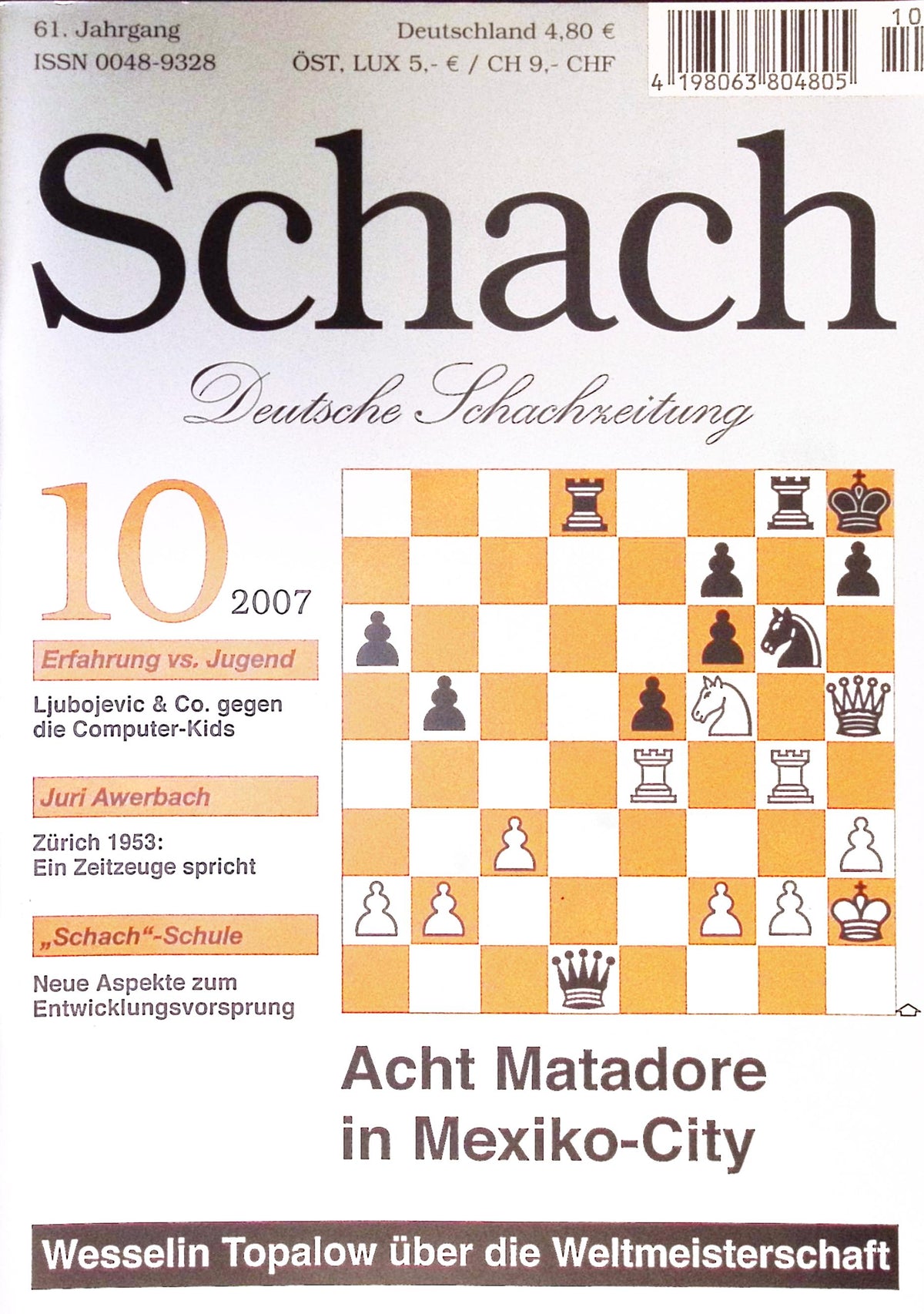 Zeitschrift SCHACH 10 / 2007 – Digitale Ausgabe