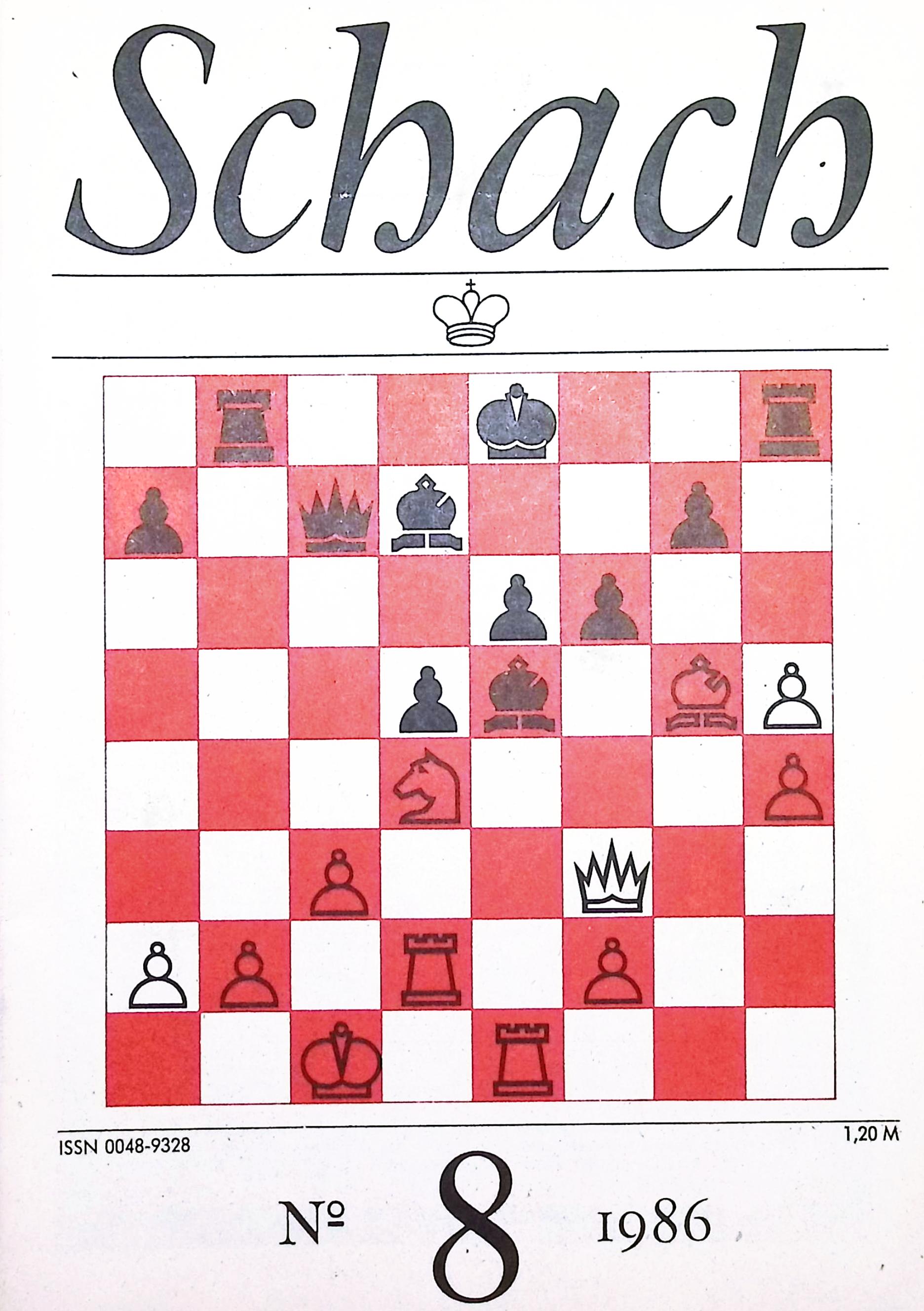 SCHACH 8/1986 – Digitale Ausgabe