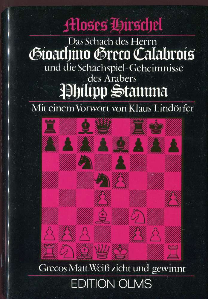 Hirschel Das Schach des Herrn Gioachino Greco Calabrois (Antiquariat)