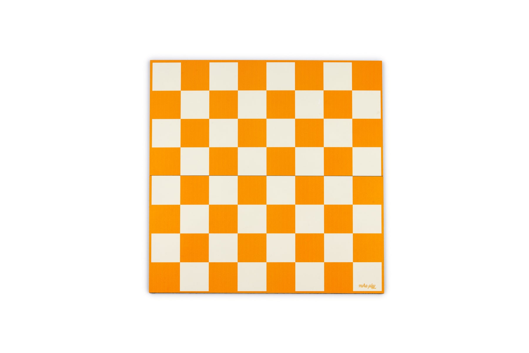 Handgefertigtes Reise-Schachbrett aus Holz in Orange, exklusiv bei Chess Tigers