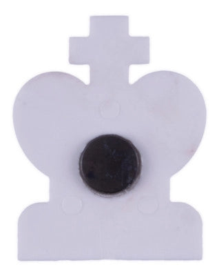 Figurensatz für Demo-Bretter magnetisch, weiß/rot, KH: 78 mm