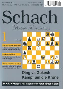 Dies ist ein Bild der Zeitschrift Schach, Ausgabe 1 / 2025