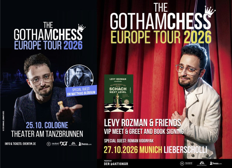 GothamChess live in Deutschland: Zwei besondere Schach-Events im Oktober