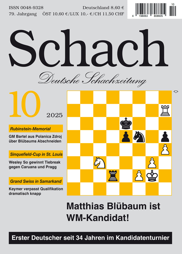 Zeitschrift Schach 10 / 2025