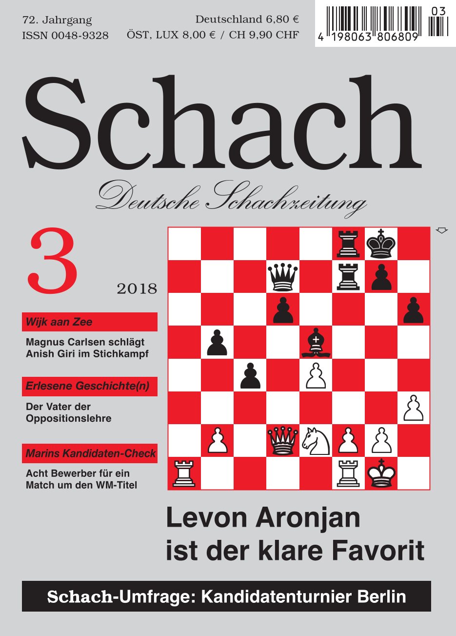 Zeitschrift SCHACH 3 / 2018 – Digitale Ausgabe