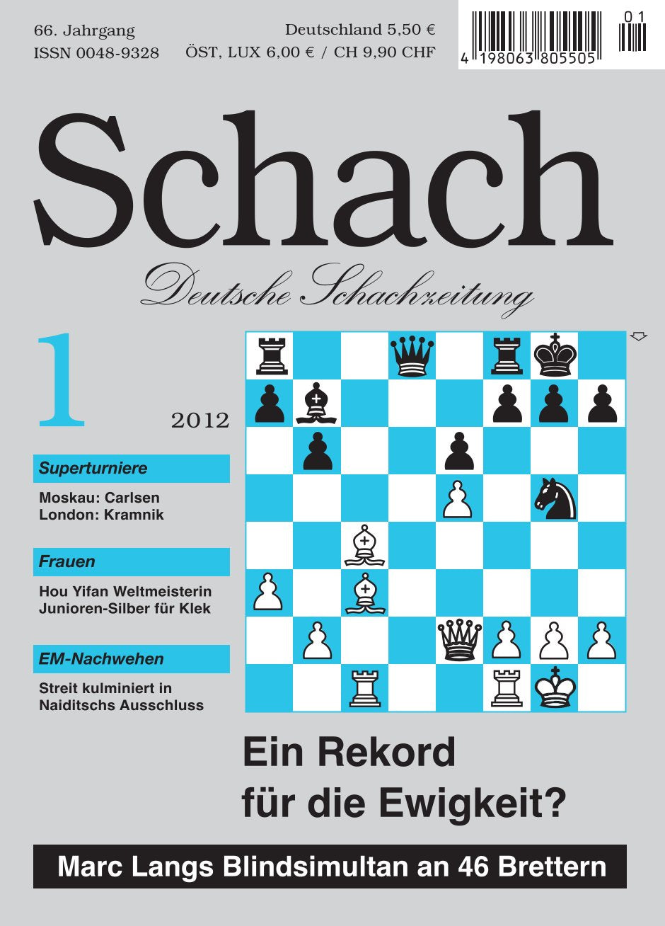 Zeitschrift SCHACH 1 / 2012 – Digitale Ausgabe