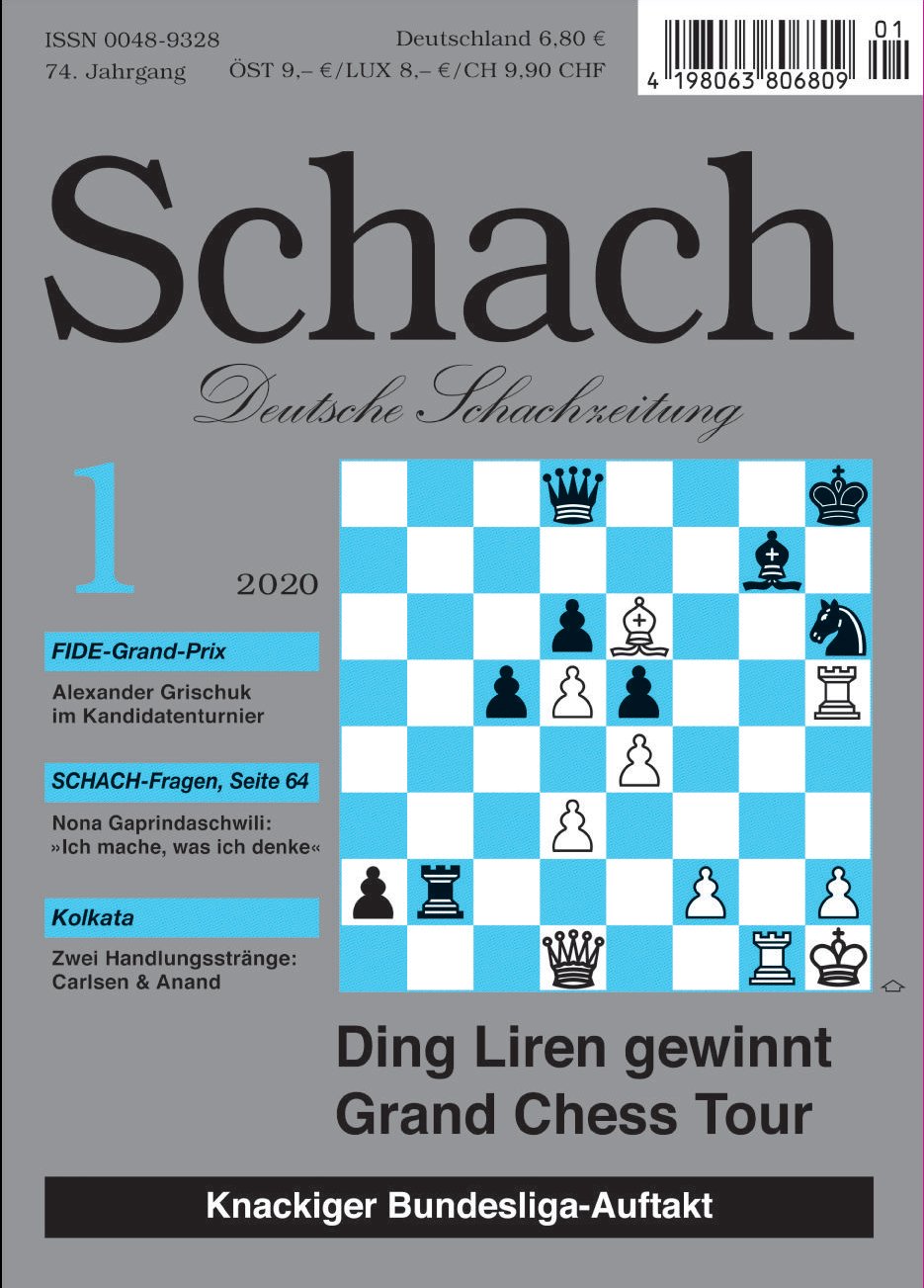Zeitschrift SCHACH 1 / 2020 – Digitale Ausgabe