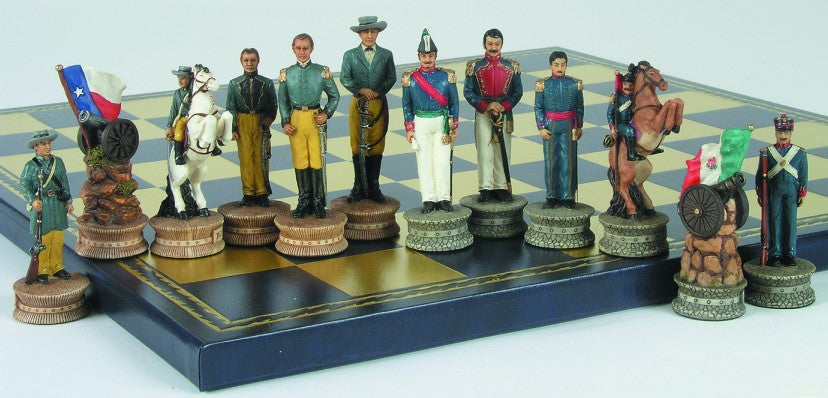 Schachfiguren "Texas/Mexiko", KH 80 mm