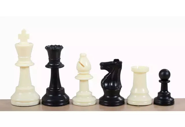 gewichtete Schachfiguren - klassisch schwarz weiß
