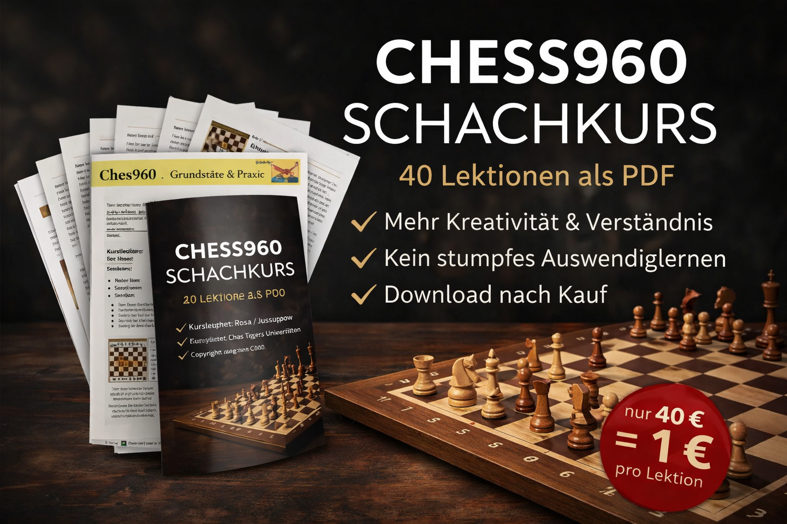 Chess960 / Freestyle Schachkurs – Lernziel: Spielstärke 1500