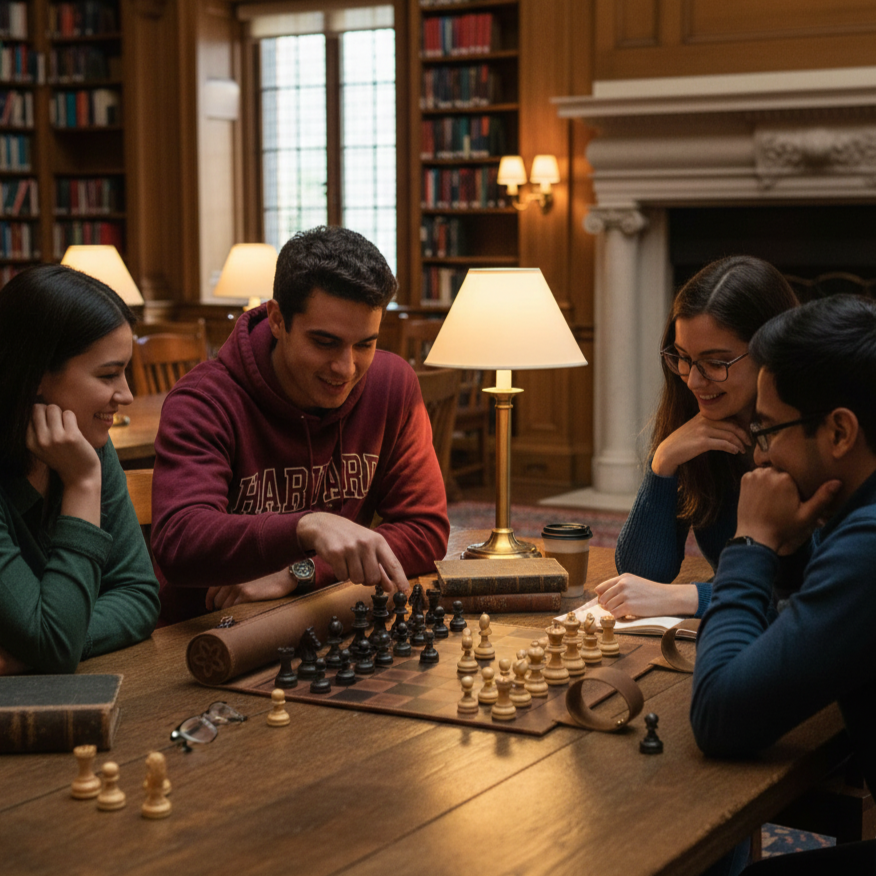 Reiseschach Set magnetisch im Einsatz – Schach spielen unterwegs