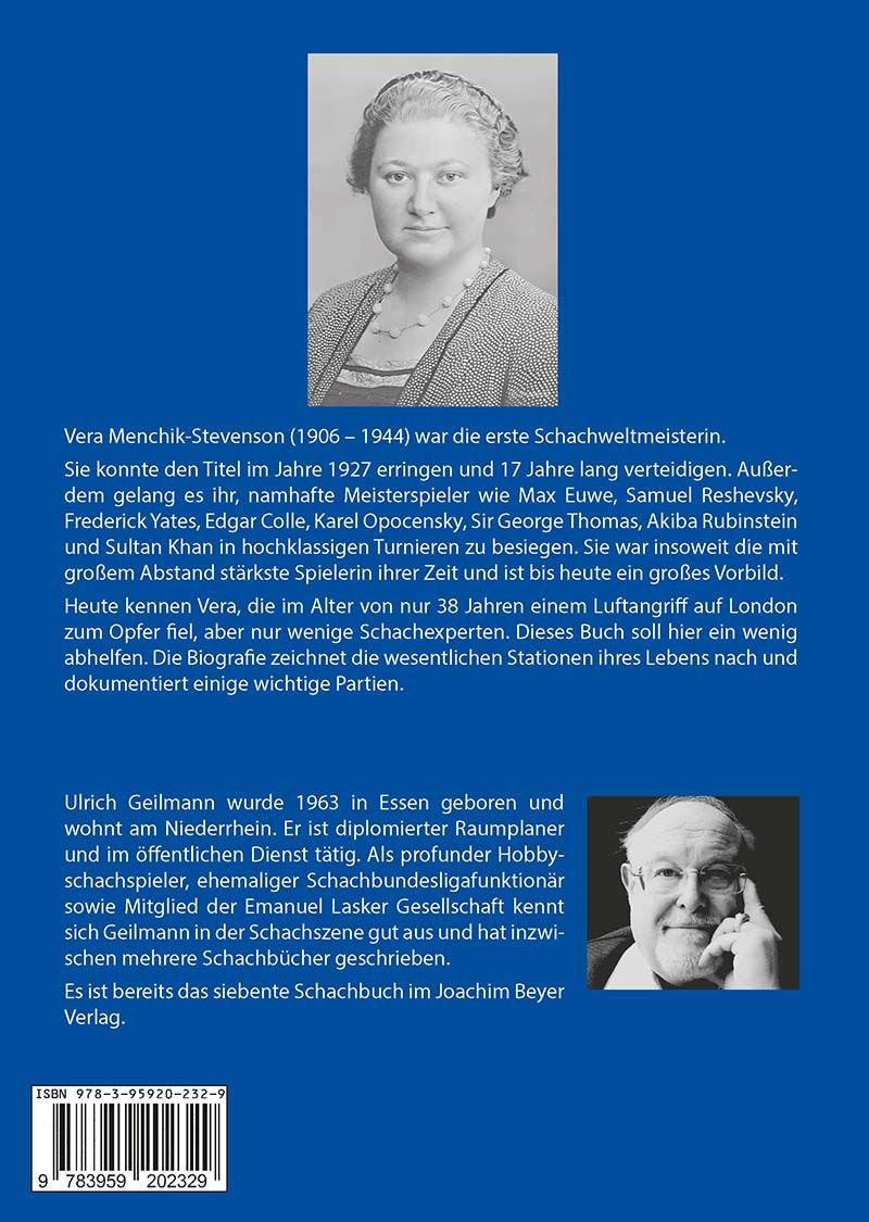 Geilmann: Veras Vermächtnis - Vera Menchik-Stevenson