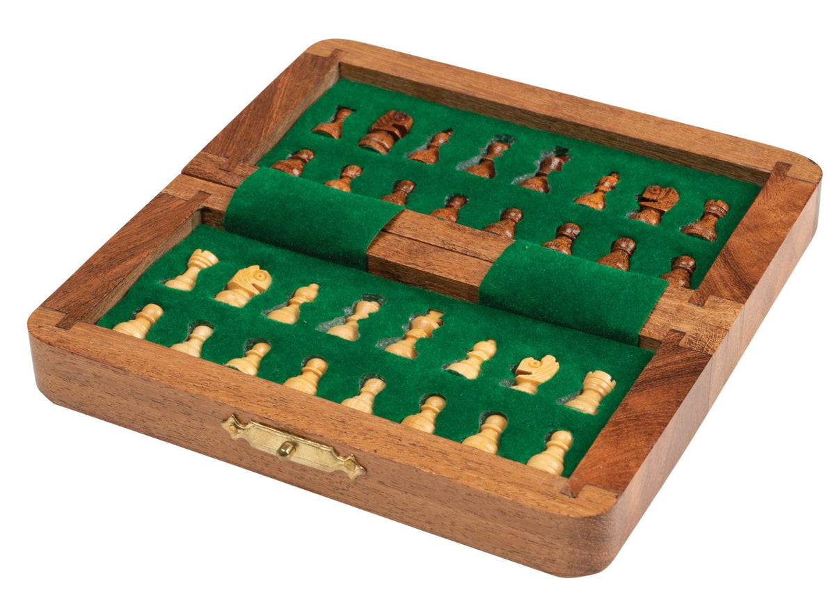 Chess box wooden magnetic 19x9x3cm
