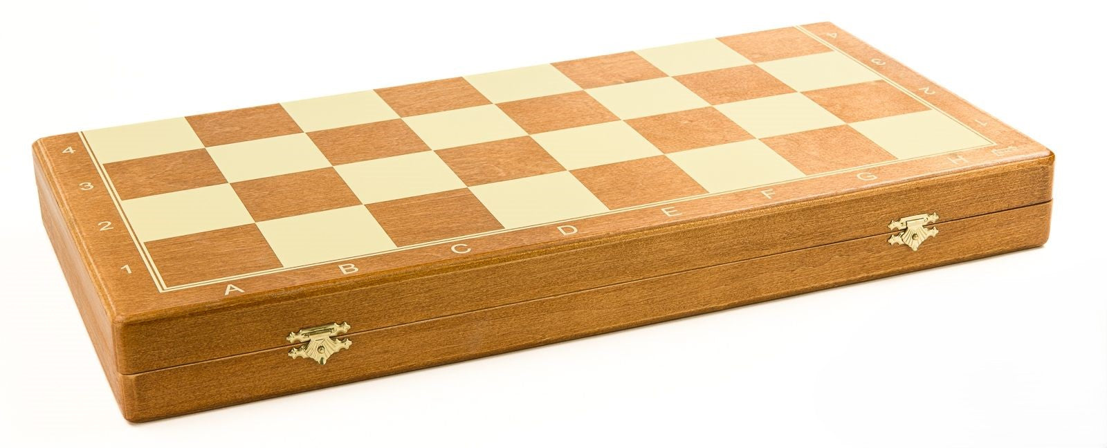 Schachkassette "Turnier" mit 58 mm Feldern – Brett 53x53 cm