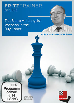 Dies ist ein Bild des Chessbase Schachkurses The Sharp Arkhangelsk Variation in the Ruy Lopez vom Adrian Mikhalchishin