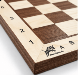Chess Tigers Schachbrett aus Holz