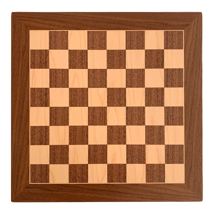 Deluxe board Barcelona small, field size 40mm, sycamore &amp; walnut
