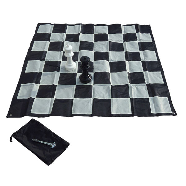 Gartenschach Spielfläche – roll- und faltbares Outdoor-Schachbrett