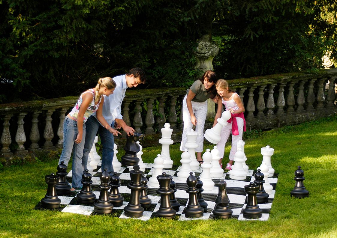 Gartenschach Schachfiguren für draußen - Outdoor Schachfiguren