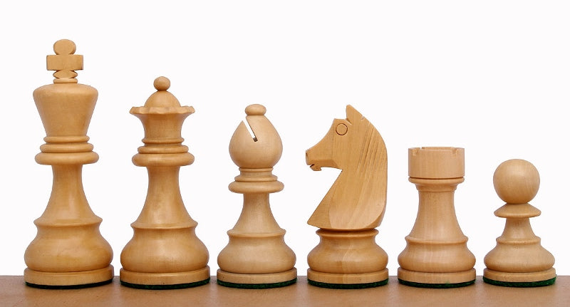 Tournament No. 5 German Knight – Schachset mit Intarsienbrett 47x47 cm