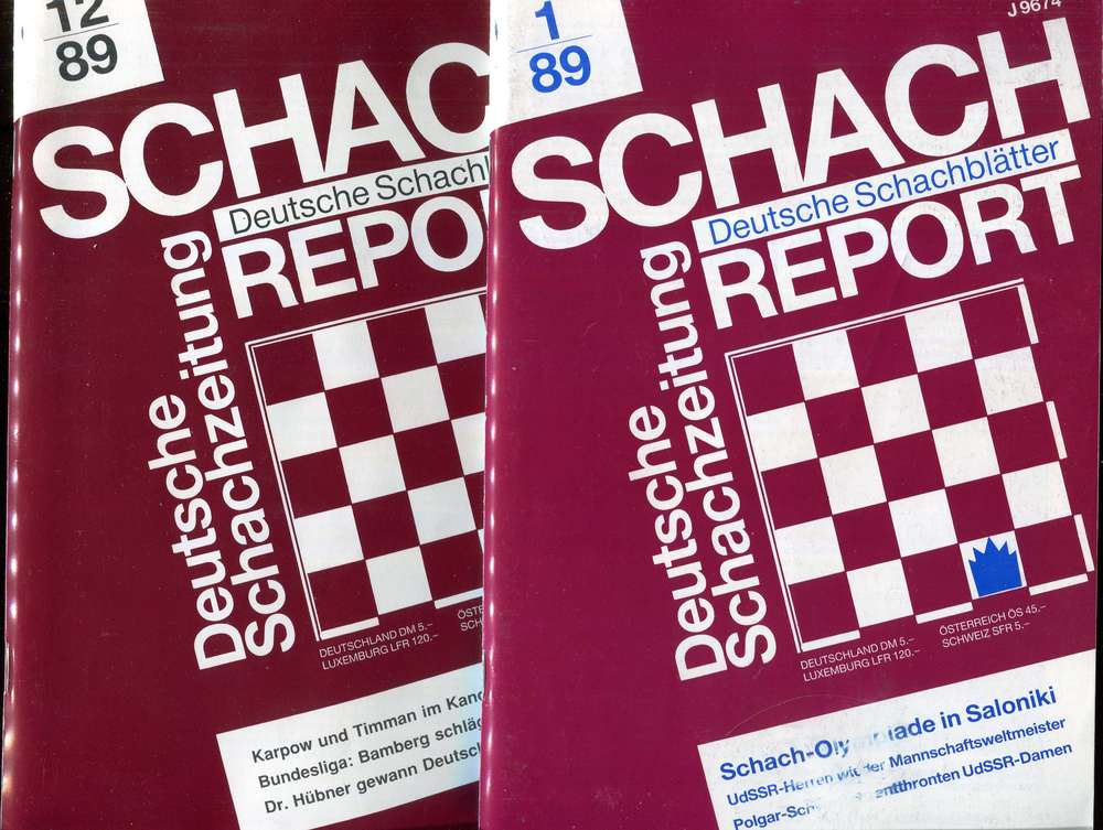 Schachreport Jahrgang 1989 (Antiquariat)