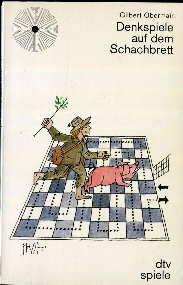 Obermair Denkspiele auf dem Schachbrett (Antiquariat)