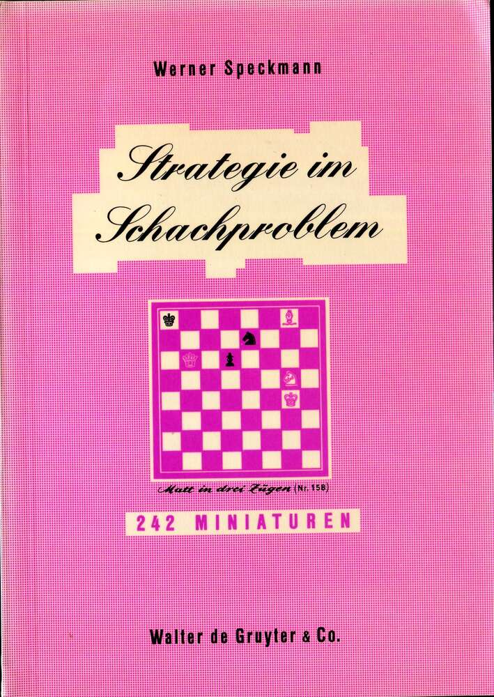 Speckmann Strategie im Schachproblem (Antiquariat)