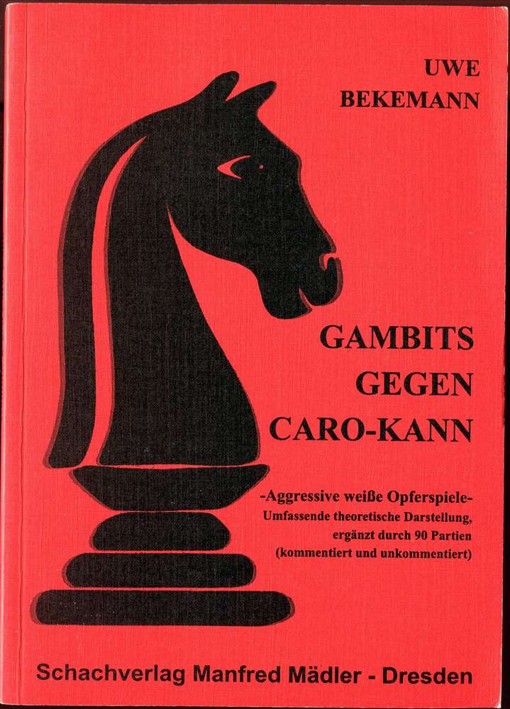 Bekemann Gambits gegen Caro-Kann (Antiquariat)