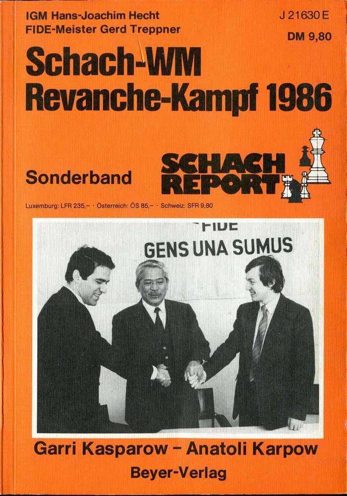 Hecht/Treppner Schach WM Revanche Kampf 1986 (Antiquariat)